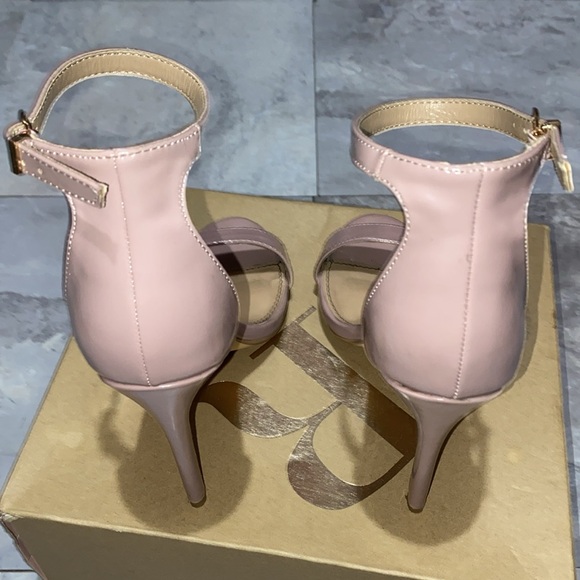 muave Charlotte Russe size 6 women heels open toe light pink shoes - Picture 7 of 8